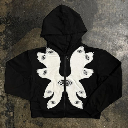 "Fear not Ye mortal" Gothic Angel hoodie Sweater Y2k